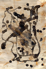 Image showing rust and paint on paper