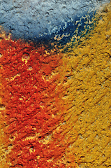 Image showing paint smudged textured wall