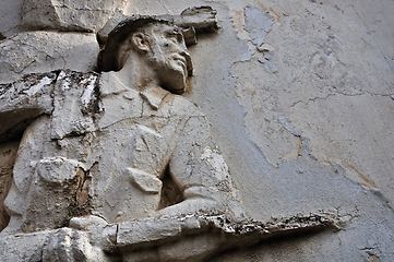 Image showing soldier with broken bayonet