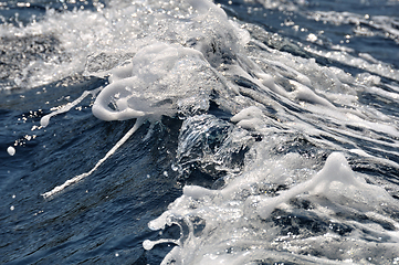 Image showing sea waves splashing water