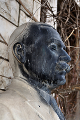 Image showing statue of man with mustache