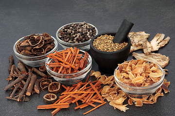 Image showing Chinese Traditional Plant Based Herbal Medicine