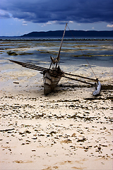 Image showing hill lagoon and coastline in madagascar