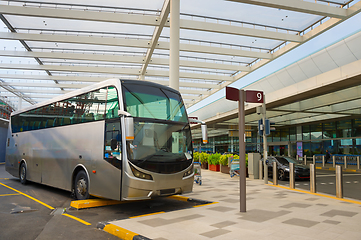 Image showing Bus airport terminal. Singapore