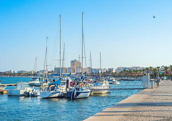 Image showing Yachts in marina Portimao, Portugal