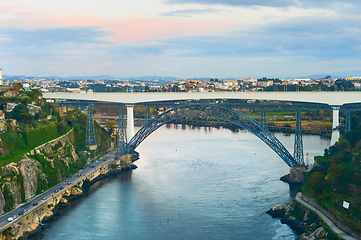 Image showing Infante bridge Douro river Porto