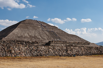 Image showing Pyramid of the Sun. Teotihuacan, Mexico