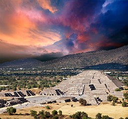 Image showing Pyramid of the Moon. Teotihuacan, Mexico