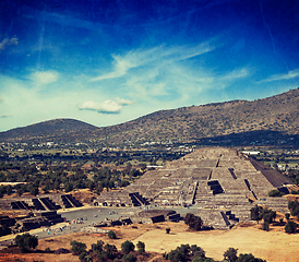 Image showing Pyramid of the Moon. Teotihuacan, Mexico