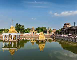 Image showing Temple tank of Hindu temple, India