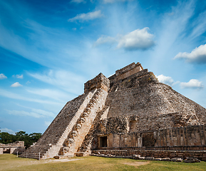 Image showing Mayan pyramid in Uxmal, Mexico