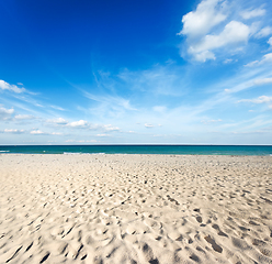 Image showing Beautiful beach and sea