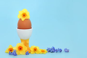 Image showing Fresh Egg for a Healthy Spring Fun Breakfast