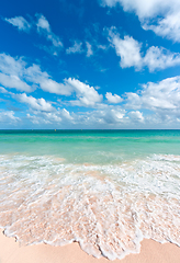 Image showing Beautiful beach and sea