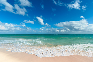 Image showing Beautiful beach and sea