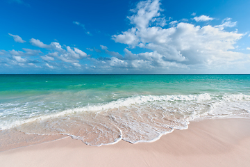 Image showing Beautiful beach and sea