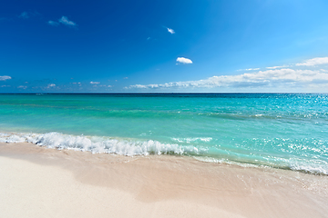 Image showing Beautiful beach and sea