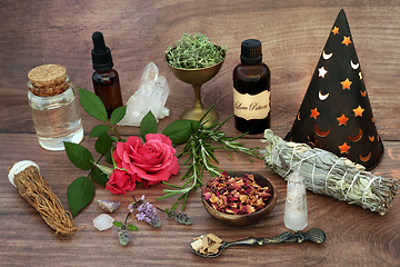 Image showing Love Potion Romantic Wiccan Occult Composition 