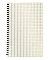 Image showing Vintage looking Blank notebook page