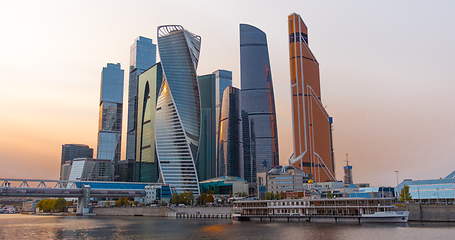 Image showing Moscow city (Moscow International Business Center) , Russia