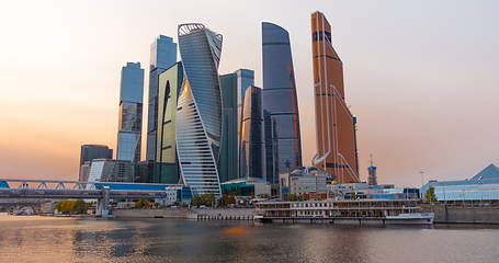 Image showing Moscow city (Moscow International Business Center) , Russia