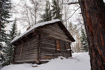 Image showing Antique wooden barn house