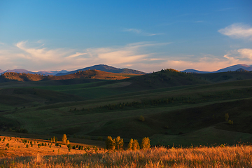 Image showing Beauty summer evening in the mountains