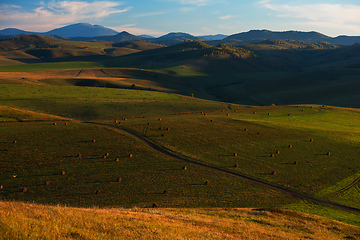 Image showing Beauty summer evening in the mountains