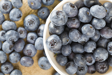 Image showing Blueberry berries on a table