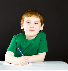 Image showing drawing a little boy