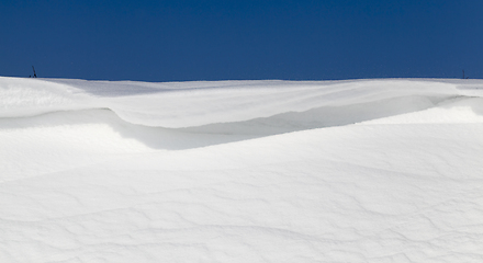 Image showing beautiful fallen white snow