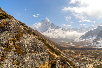 Image showing Ama Dablam summit in Himalayas Nepal