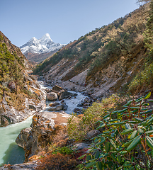 Image showing Ama Dablam summit in Himalayas