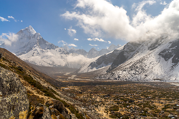 Image showing Ama Dablam summit in Himalayas Nepal