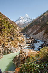 Image showing Ama Dablam summit in Himalayas