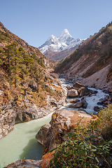 Image showing Ama Dablam summit in Himalayas