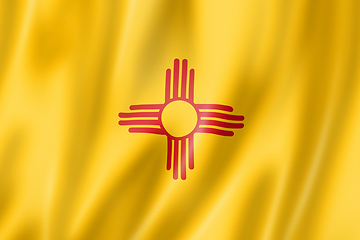 Image showing New Mexico flag, USA