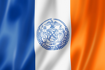 Image showing New York city flag, USA