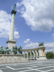 Image showing Heroes square in Budapest