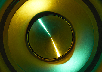 Image showing colorful loudspeaker detail