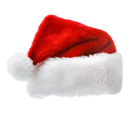 Image showing Santa Claus hat isolated on white