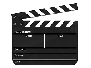 Image showing Clapboard isolated