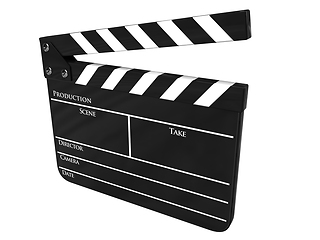 Image showing Clapboard isolated