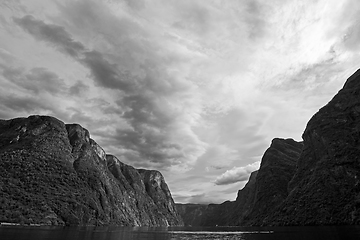 Image showing Naeroyfjord, Sogn og Fjordane, Norway