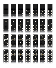 Image showing Domino game set isolated