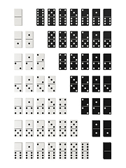 Image showing Row of dominoes