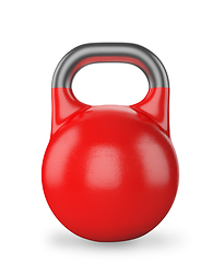 Image showing Gym equipment weight kettle bell isolated