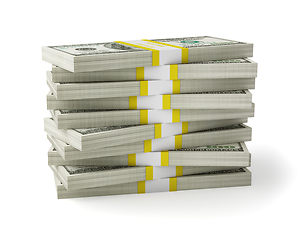 Image showing Money stack