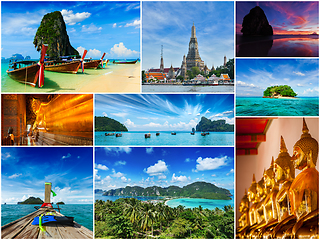 Image showing Collage of Thailand images