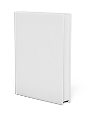 Image showing Isolated white blank book